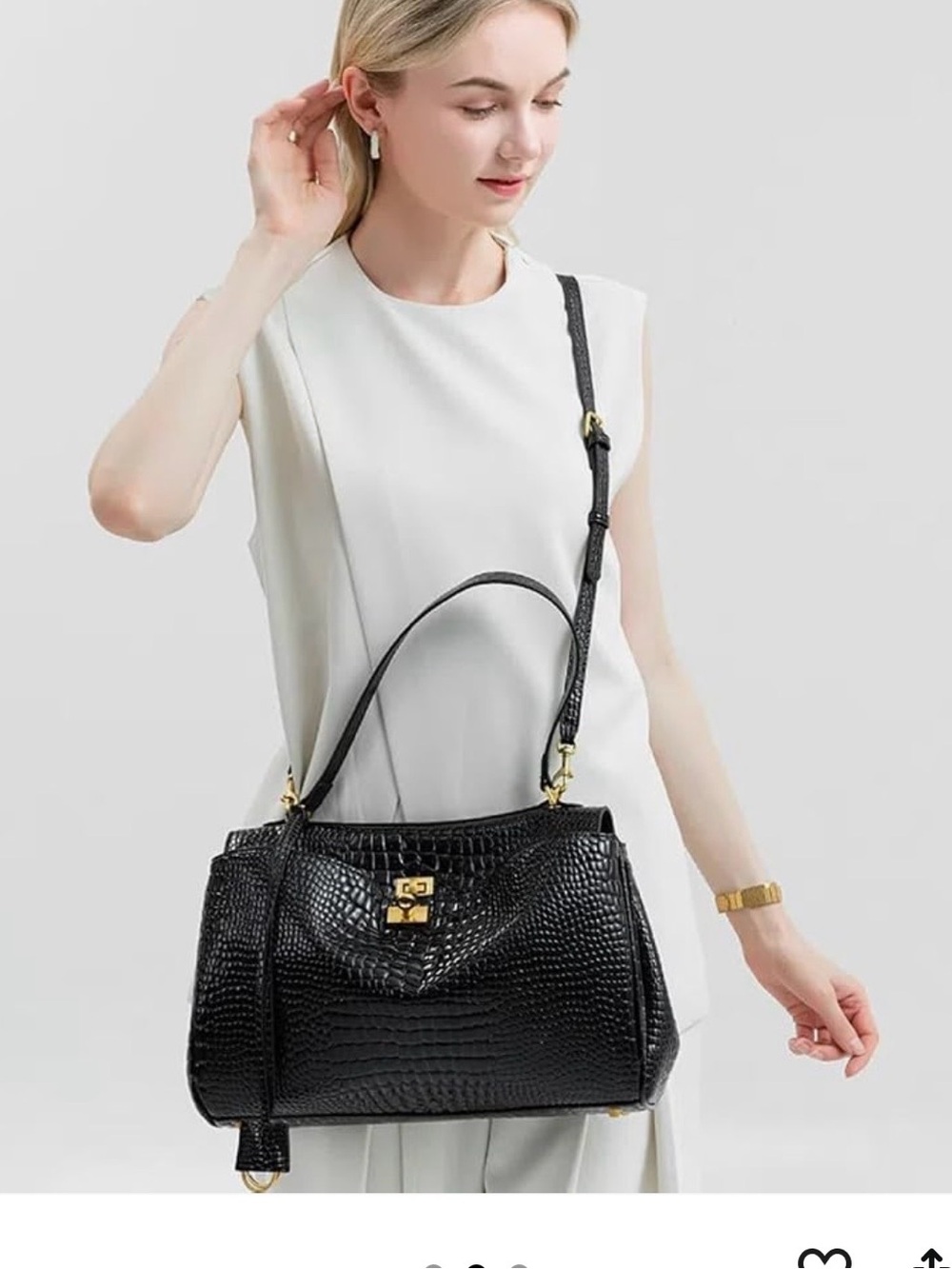 Croco embossed rodeo look alike bag 2 available